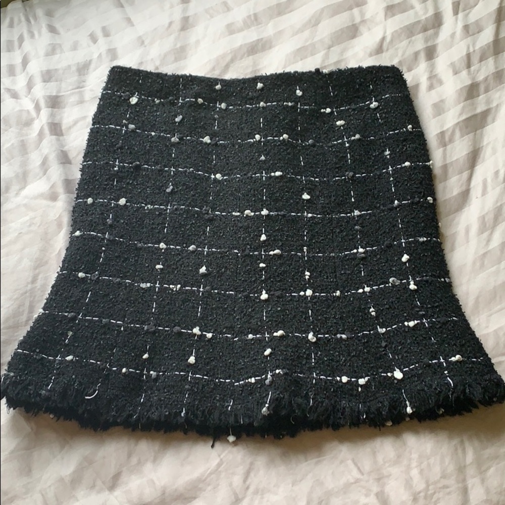 Avenue Montaigne woven textured mini skirt